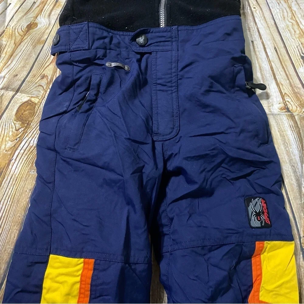 Spyder Tommy Moe Ski Suit Snow Vintage Two Piece Yellow Black Coverall